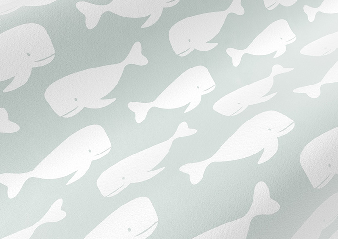 Whaling Around, Moss Green - Roman Blind - Image 4